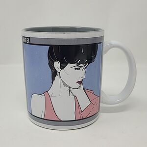 Patrick Nagel 90's Rare Vintage Coffee Mug Pop Art Figi Graphics MU-NA-102